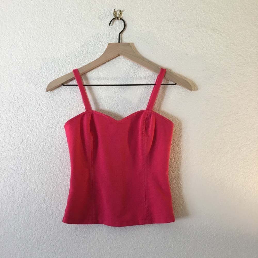 Sexy Love Culture pink tank top with back cutout